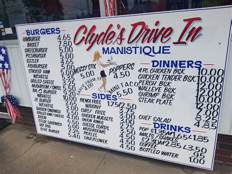 Clyde's manistique menu  Share